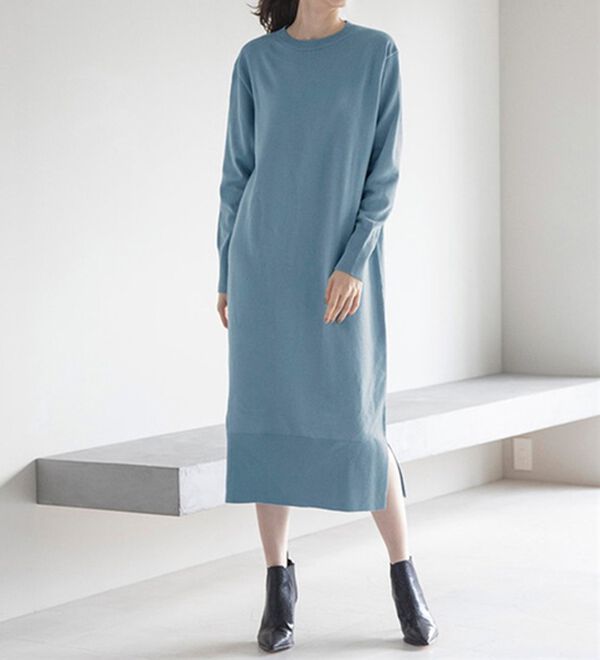 RANAN（ラナン）の「【２点セット】ニットワンピースアンサンブル（ニットワンピース）」｜詳細画像