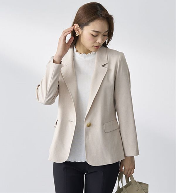 BELLUNA（ベルーナ）の「＜楽スタフィット＞テーラードジャケット（テーラードジャケット）」｜詳細画像