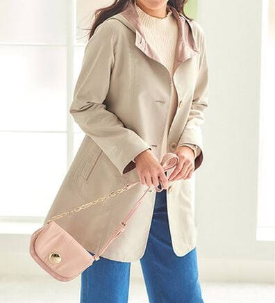 BELLUNA（ベルーナ）の「花粉対策！配色スプリングコート（ハーフコート）」