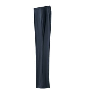 ルフラン（ルフラン）の「日本製すっきりチュニックパンツ（フルレングスパンツ）」｜ネイビー