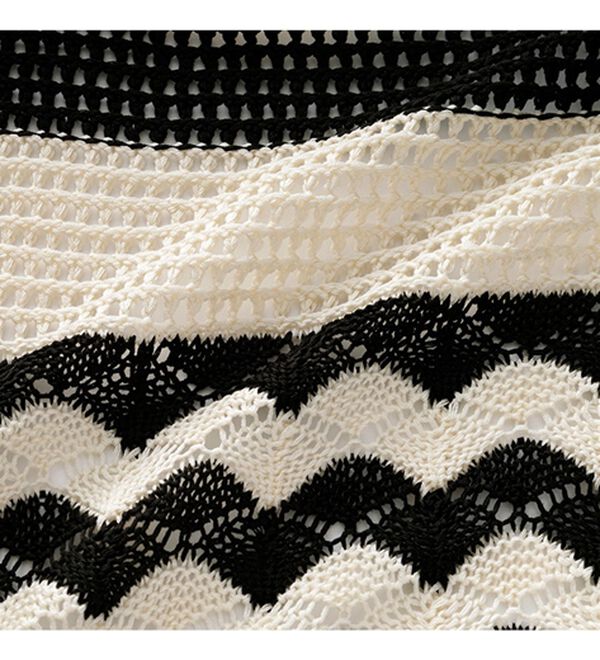 GeeRA（ジーラ）の「配色ニットボーダーカーディガン（ニットカーディガン）」｜詳細画像