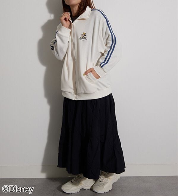 BELLUNA（ベルーナ）の「＜Ｄｉｓｎｅｙ＞【ミッキー＆ミニー】裏毛トラックジャケット（ブルゾン）」｜詳細画像