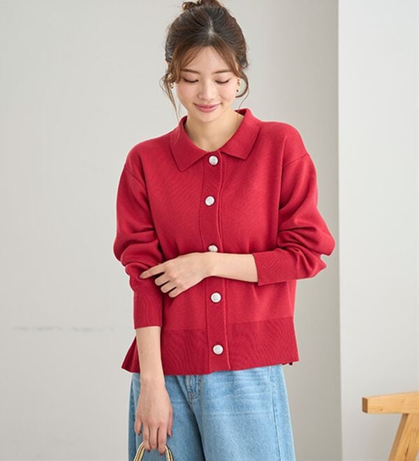 BELLUNA（ベルーナ）の「アウター感覚！ニットジャケット（その他ジャケット）」｜詳細画像