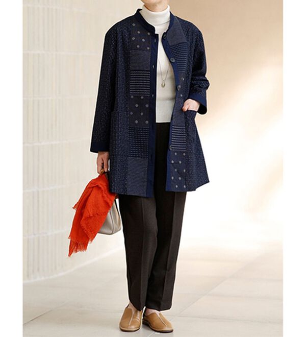 ルフラン（ルフラン）の「日本製　久留米織ブラウスジャケット（ブラウス）」｜詳細画像