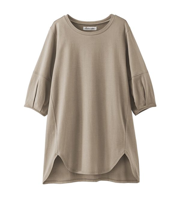 BELLUNA（ベルーナ）の「スリットデザインふんわり袖チュニック（チュニック）」｜詳細画像