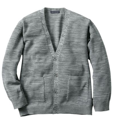 「＜コムルヴァン・オム＞サマーメランジ涼やかカーディガン（メンズカーディガン）」