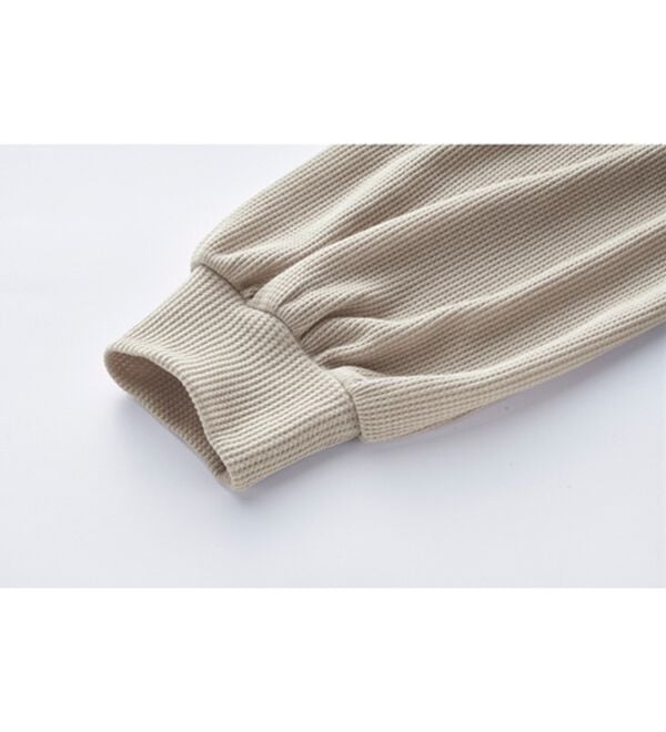 YU'NOW（ユナウ）の「ワッフルルームウェア３点セット（パジャマ・ルームウェア）」｜詳細画像