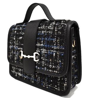 RANAN（ラナン）の「ツイード素材２ＷＡＹバッグ（ハンドバッグ）」｜ブラック系