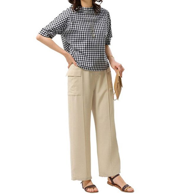 ルフラン（ルフラン）の「程よいカーゴな足もと遊ぶパンツ（その他パンツ）」｜詳細画像