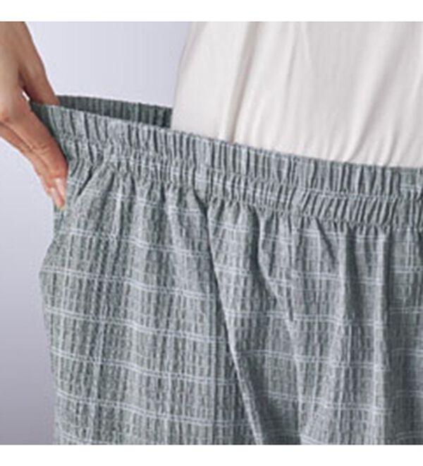 BELLUNA（ベルーナ）の「サッカー素材バルーンパンツ（フルレングスパンツ）」｜詳細画像