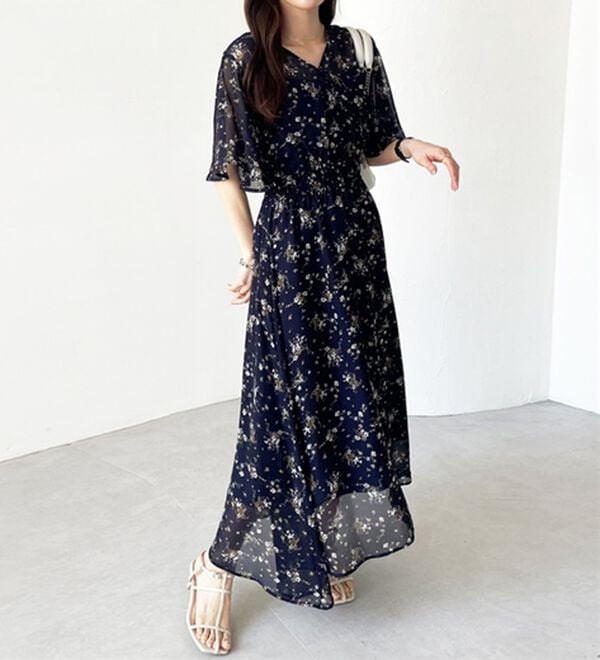GeeRA（ジーラ）の「『ドラマ着用商品』 フレアースリーブカシュクールワンピース（その他ワンピース）」｜詳細画像
