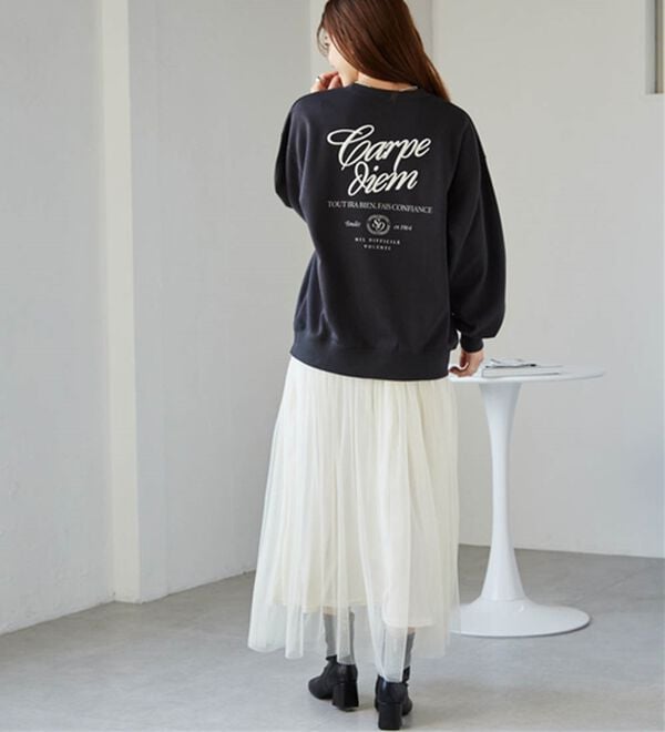 RANAN（ラナン）の「バックロゴ刺しゅうスウェット（トレーナー・スウェット）」｜詳細画像