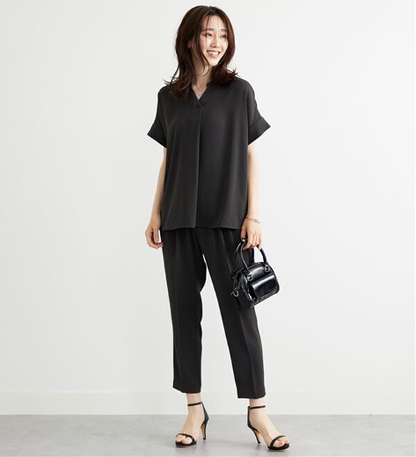 BELLUNA（ベルーナ）の「〈オフィス対応〉スキッパーブラウス（ブラウス）」｜詳細画像