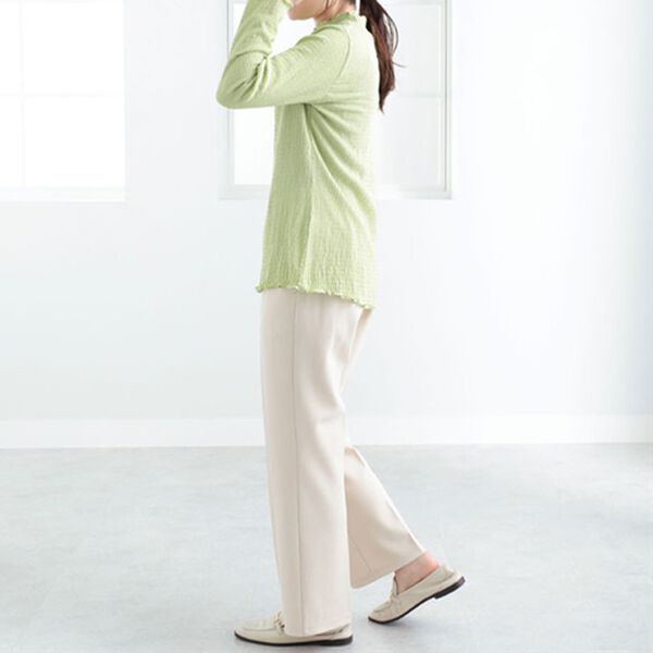 BELLUNA（ベルーナ）の「ジャカード素材ハイネックプルオーバー（カットソー）」｜詳細画像