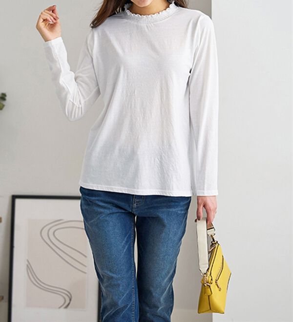 BELLUNA（ベルーナ）の「シャーリング衿ベストアンサンブル（アンサンブル）」｜詳細画像