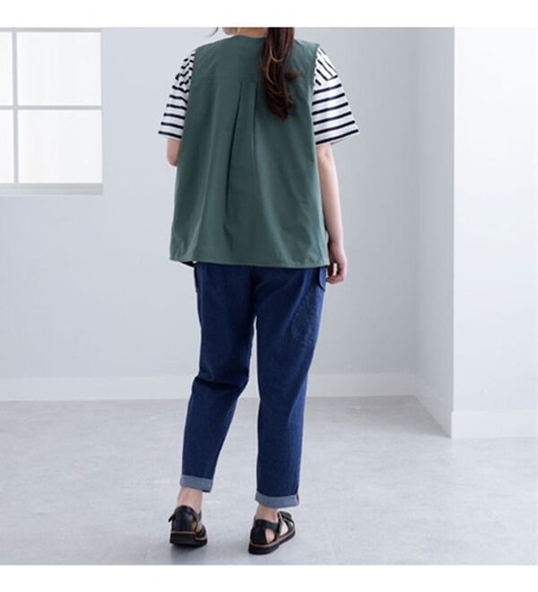 BELLUNA（ベルーナ）の「＜ｓｏｒａｆｕｋｕ＞はっ水加工ポケット付ベスト（ベスト）」｜詳細画像