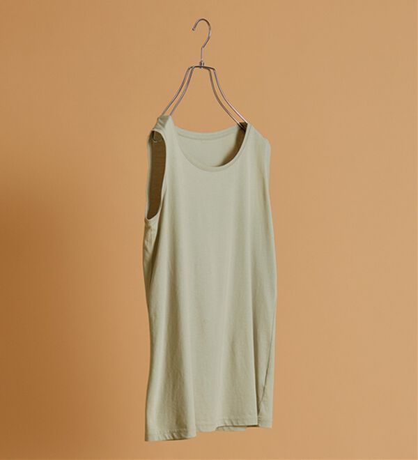 BELLUNA（ベルーナ）の「ヒンヤリ綿１００％大人顔タンクトップ（タンクトップ・キャミソール）」｜詳細画像