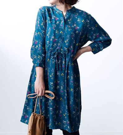 BELLUNA（ベルーナ）の「レーヨンツイル素材ドロスト使いワンピース（その他ワンピース）」