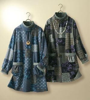 ルフラン（ルフラン）の「【２色組】和柄チュニック＜穂花～ほのか～＞（チュニック）」｜2色組
