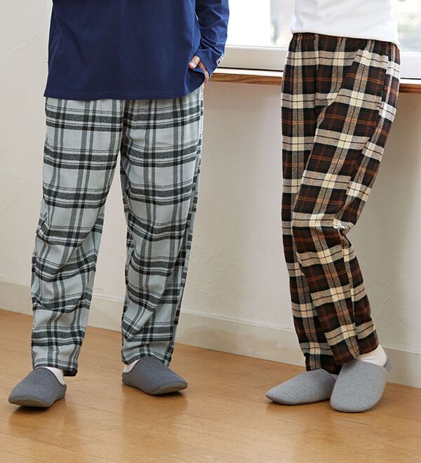 「【３本組】綿１００％ふんわり起毛パジャマパンツ（メンズルームウェア）」｜詳細画像