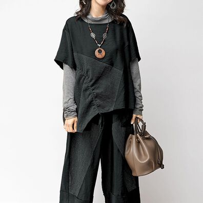 BELLUNA（ベルーナ）の「ストライプ切替デザインセットアップ（セットアップ）」