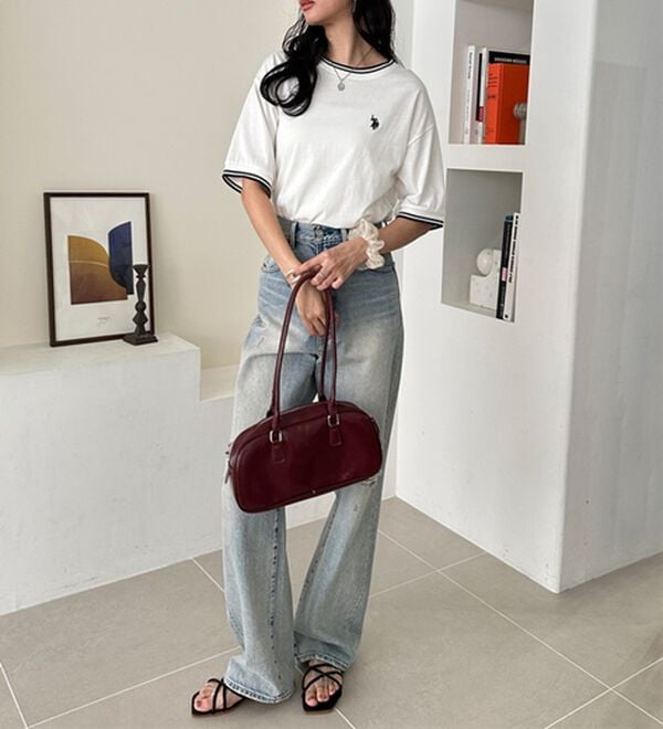 GeeRA（ジーラ）の「【ＵＳ．ＰＯＬＯ．ＡＳＳＮ】ライン配色Ｔシャツ（Tシャツ）」｜詳細画像