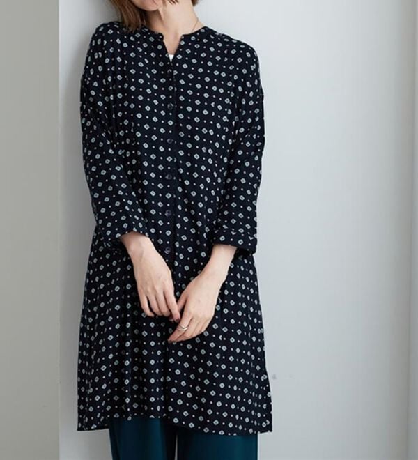 BELLUNA（ベルーナ）の「【接触冷感】レーヨン素材ウエストタック使いワンピース（その他ワンピース）」｜詳細画像
