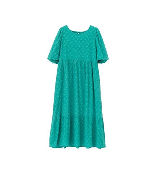 GeeRA（ジーラ）の「ジャカードパフスリーブワンピース（その他ワンピース）」｜詳細画像