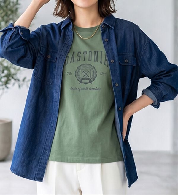 BELLUNA（ベルーナ）の「ひんやリッチコットン大人のゆったりドルマンＴシャツ（カットソー）」｜詳細画像