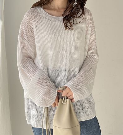 GeeRA（ジーラ）の「モヘアライクシアーオーバーニット（ニット・セーター）」