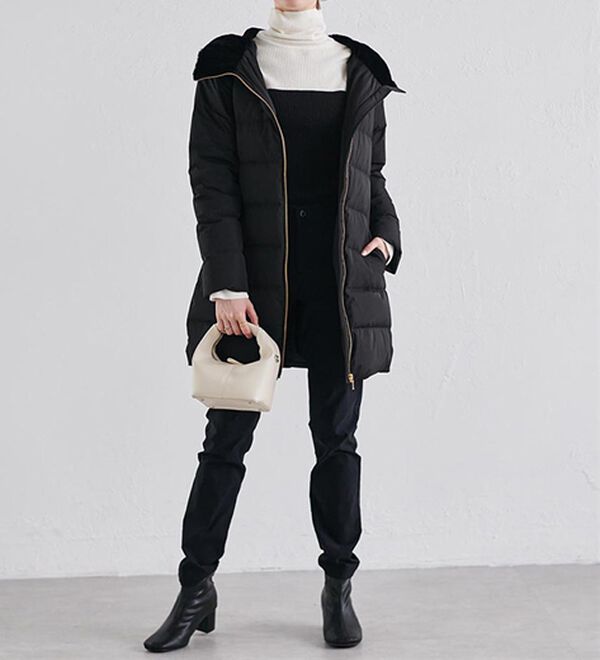 RANAN（ラナン）の「暖かファーフード使いすっきりダウンコート（ダウンコート・ジャケット・ベスト）」｜詳細画像