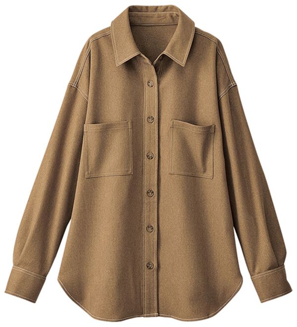 BELLUNA（ベルーナ）の「【Ｗｏｏｌｉｓｈ】配色ステッチデザインシャツ（シャツ）」｜詳細画像