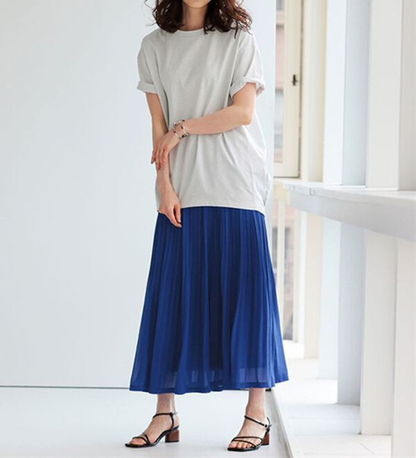 RANAN（ラナン）の「シフォンプリーツマキシスカート（ロングスカート）」｜詳細画像