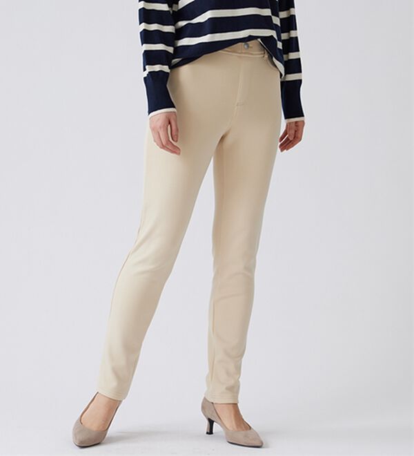 BELLUNA（ベルーナ）の「裏ベロアストレッチ素材レギンスパンツ【Prima fit pants】（スパッツ・レギンス）」｜詳細画像