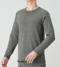 「【３枚組】裏ボアでしっかり暖か納得の極厚インナー３枚組（シャツ）（メンズ肌着・インナーウェア）」