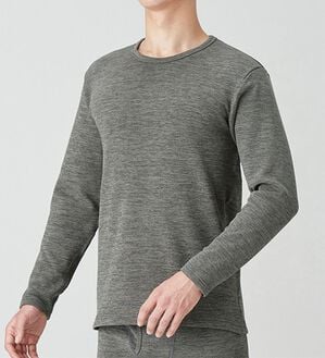 「【３枚組】裏ボアでしっかり暖か納得の極厚インナー３枚組（シャツ）（メンズ肌着・インナーウェア）」｜詳細画像