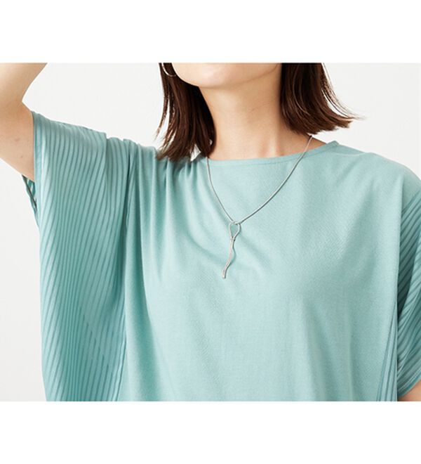 BELLUNA（ベルーナ）の「サイドシャドーストライプ切替チュニック（チュニック）」｜詳細画像