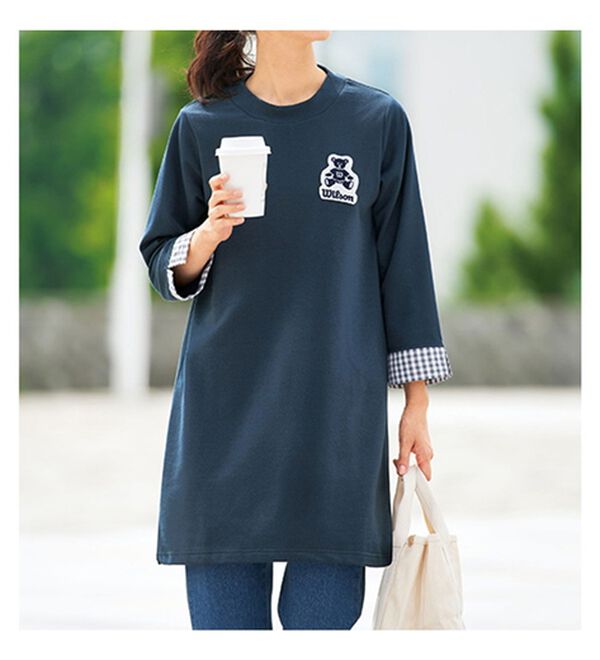 BELLUNA（ベルーナ）の「＜Ｗｉｌｓｏｎ＞ギンガム使いチュニック（チュニック）」｜詳細画像