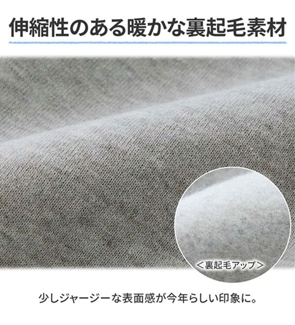 GeeRA（ジーラ）の「ハーフジップ裏起毛スウェット（トレーナー・スウェット）」｜詳細画像