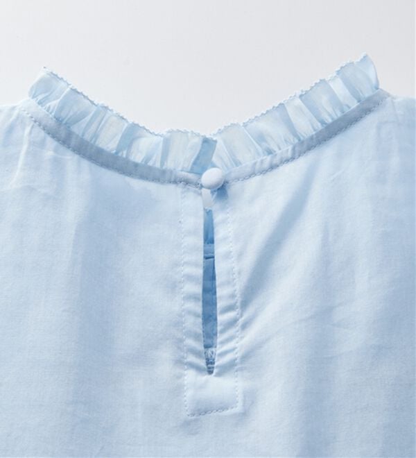 RANAN（ラナン）の「ピンタックフリルボイルブラウス（ブラウス）」｜詳細画像