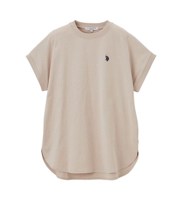 GeeRA（ジーラ）の「【新色追加】【ＵＳ．ＰＯＬＯ．ＡＳＳＮ】綿100％フレンチスリーブＴシャツ（Tシャツ）」｜詳細画像