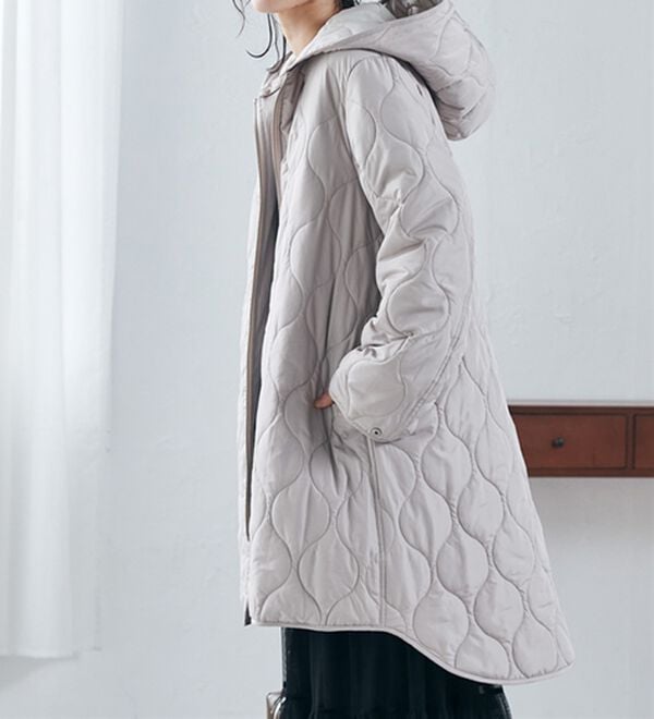 RANAN（ラナン）の「３ｗａｙキルティングロングコート（ロングコート）」｜詳細画像