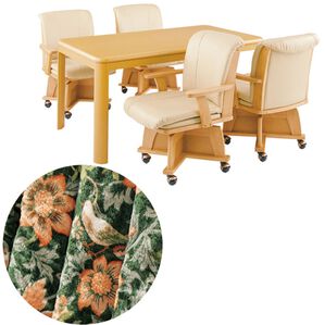 「極あったかダイニングこたつ布団フルセット（こたつテーブル）」｜バードグリーン&times;ナチュラル