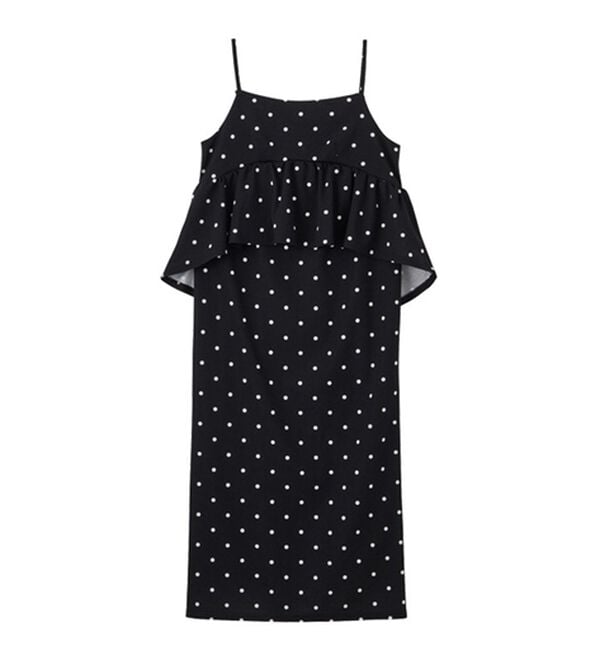 GeeRA（ジーラ）の「楽ちん！ペプラムキャミワンピース（カットソーワンピース）」｜詳細画像