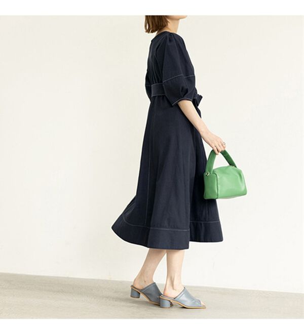 GeeRA（ジーラ）の「前後２ＷＡＹランタンスリーブフレアーワンピース（その他ワンピース）」｜詳細画像