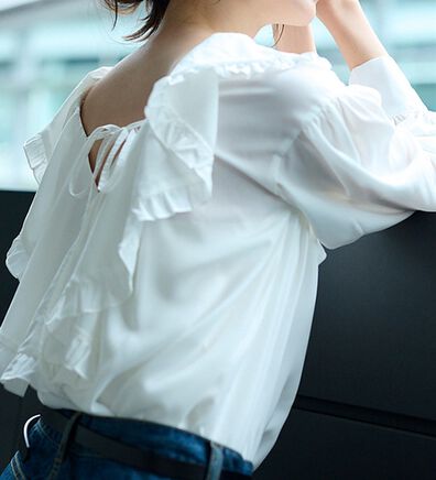 RANAN（ラナン）の「ボリュームフリルブラウスチュニック（チュニック）」