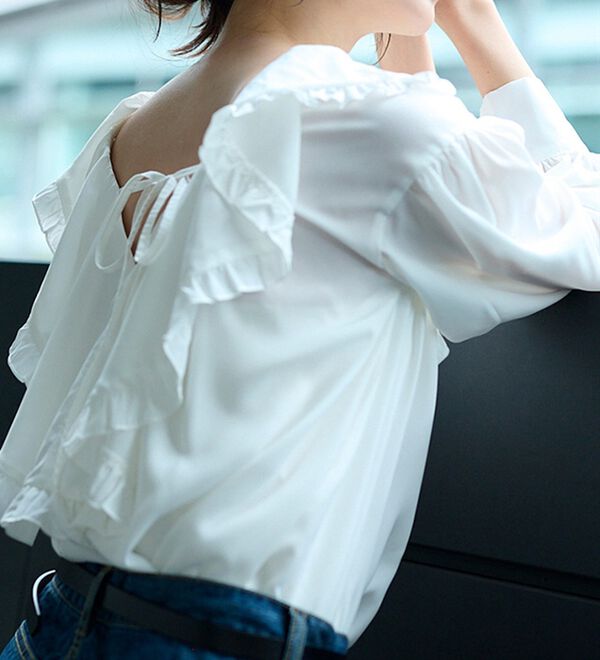 RANAN（ラナン）の「ボリュームフリルブラウスチュニック（チュニック）」｜詳細画像