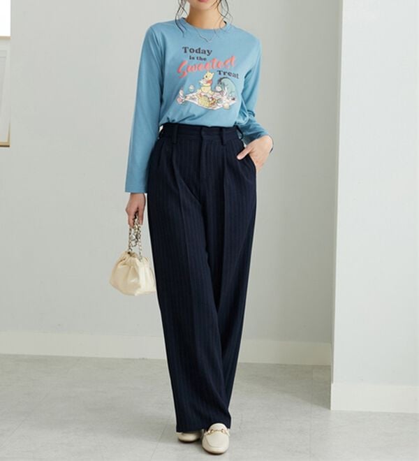 BELLUNA（ベルーナ）の「＜Ｄｉｓｎｅｙ>【プー】発砲プリント長袖Tシャツ（カットソー）」｜詳細画像
