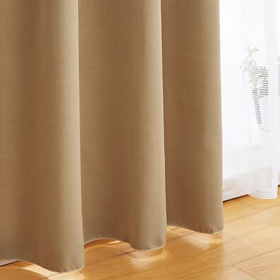 「お買得　遮光カーテン＆レース４枚組（ドレープカーテン）」