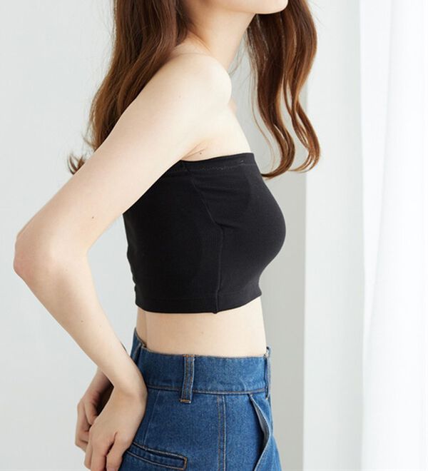 YU'NOW（ユナウ）の「カジュアルリブチューブブラ（ブラジャー）」｜詳細画像